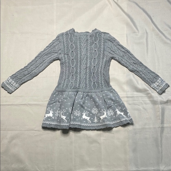 MISS MONA MOUSE Gray Knit Kids Dress - Picture 9 of 9